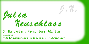 julia neuschloss business card